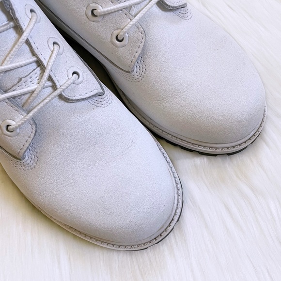 Timberland Boys Premium 6 Inch Waterproof White Helcor Boots - Picture 8 of 10